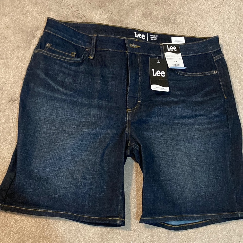 Lee denim Bermuda, mid rise shorts